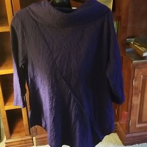 Kiyo cowl neck tunic xl nwt